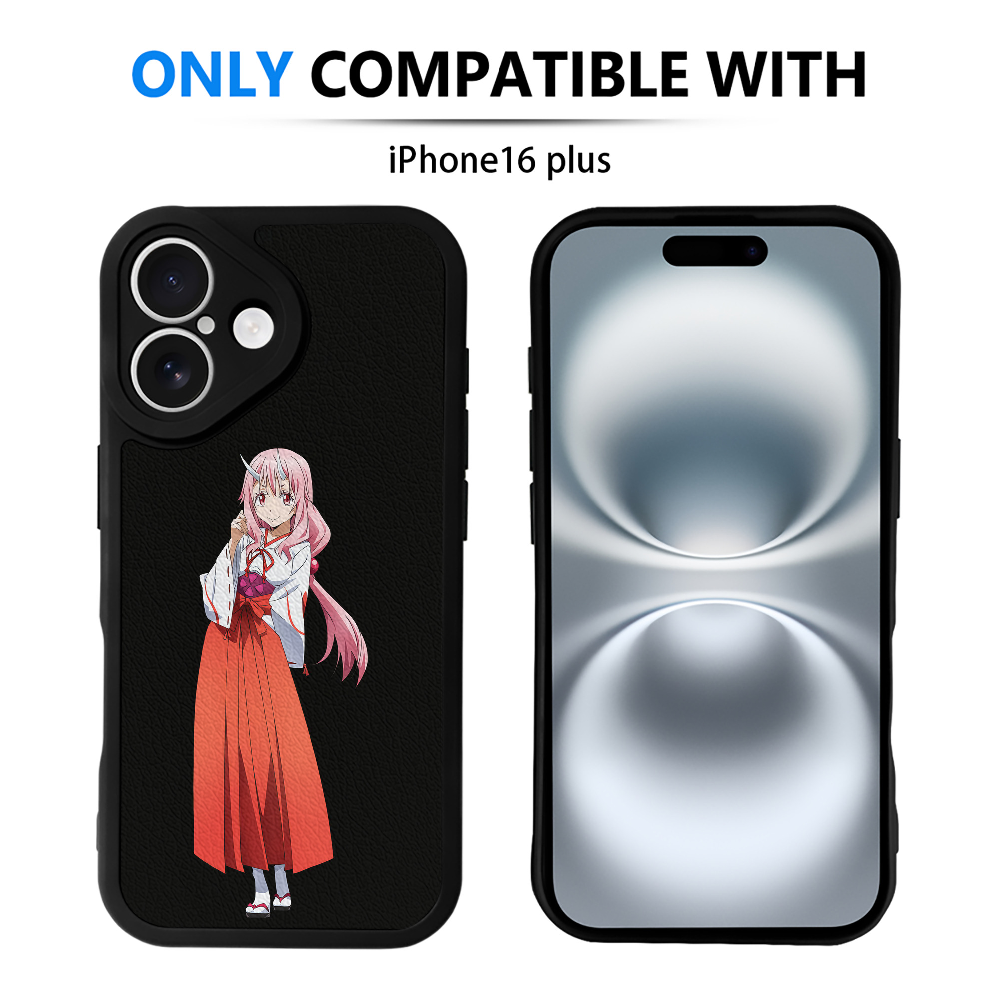 （画像用） 転スラ Regarding Reincarnated to Slime 【iPhone 16シリーズ対応】シリコンスマホケース（レザー調） 材質：シリコン